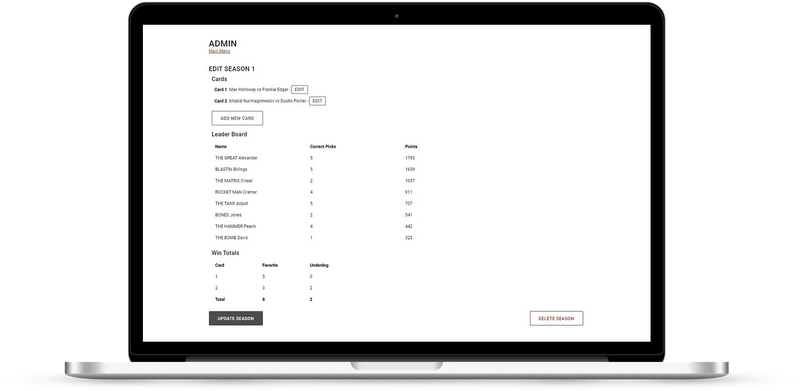 mma dashboard